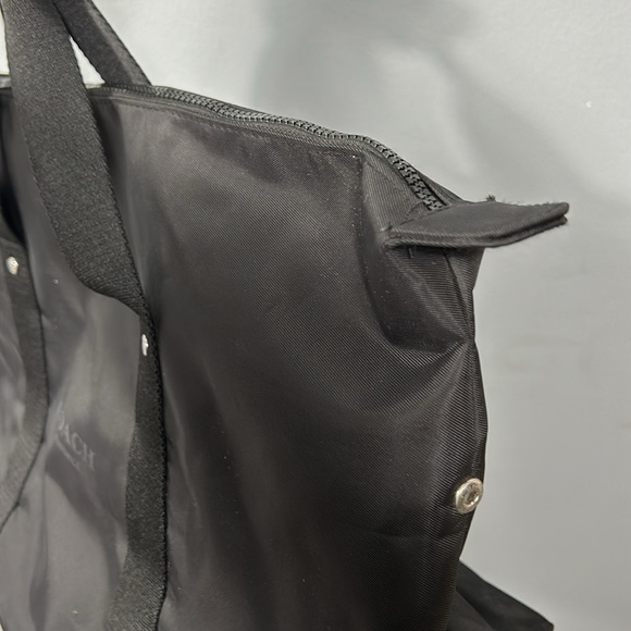 Coach Fragrance, Large Black Duffle Weekender Bag with Straps large tote - Picture 6 of 15